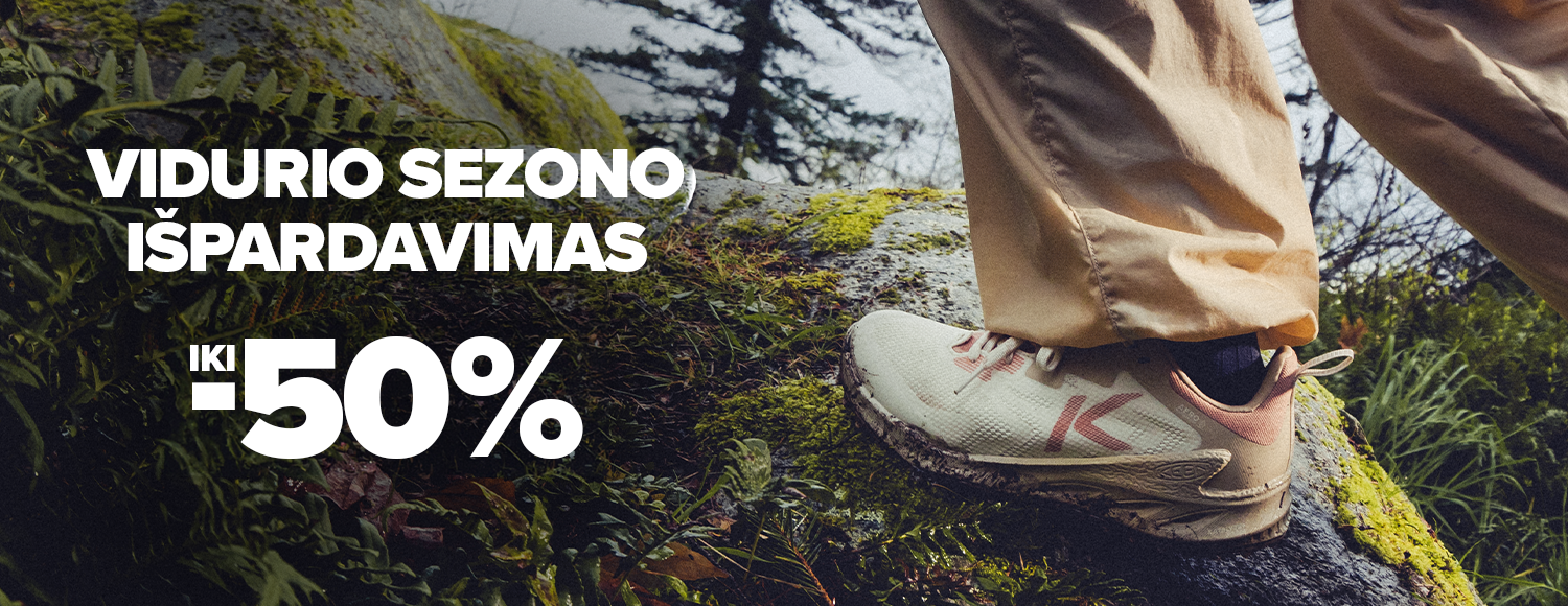 Vidurio sezono i&scaron;pardavimas iki -40%! Rinkis dabar ir sutaupyk. Pasiūlymas galioja iki 2026 05 31 atrinktoms prekėms. Nemokamas grąžinimas per 365 d.